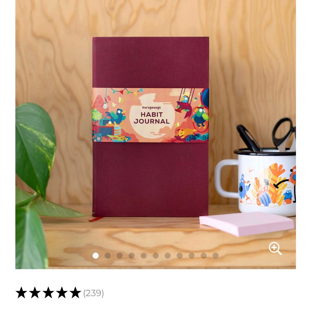 Burgundy Habit Journal - Kurzgesagt